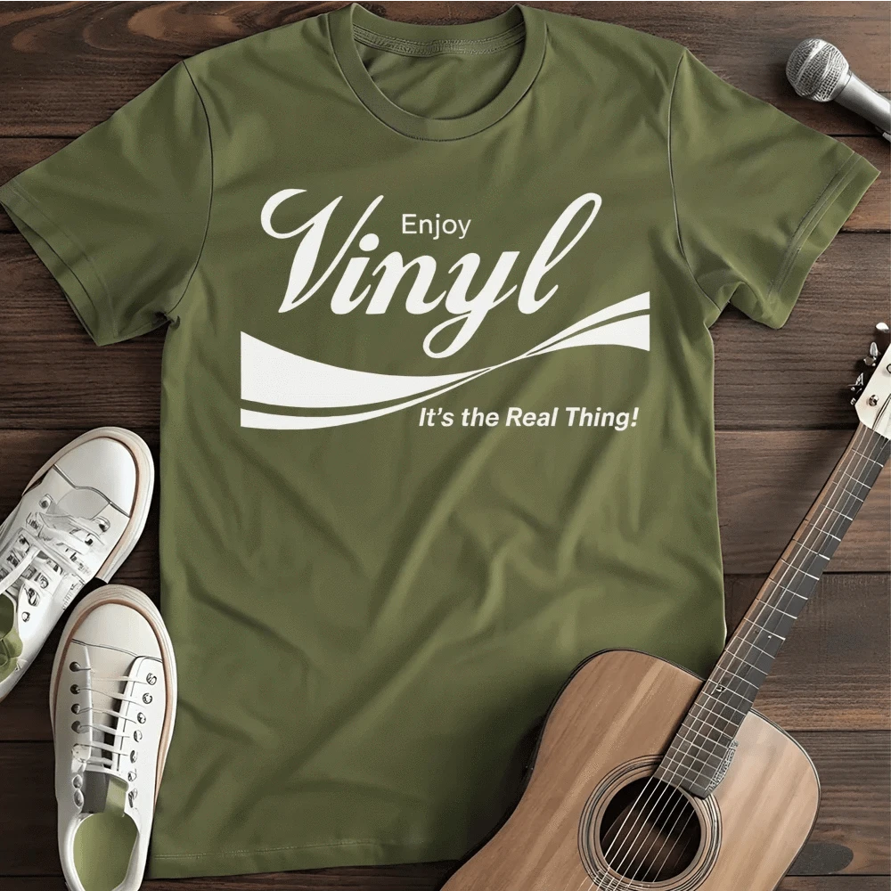 Printify T-Shirt Military Green / S Vinyl Coke T Shirt