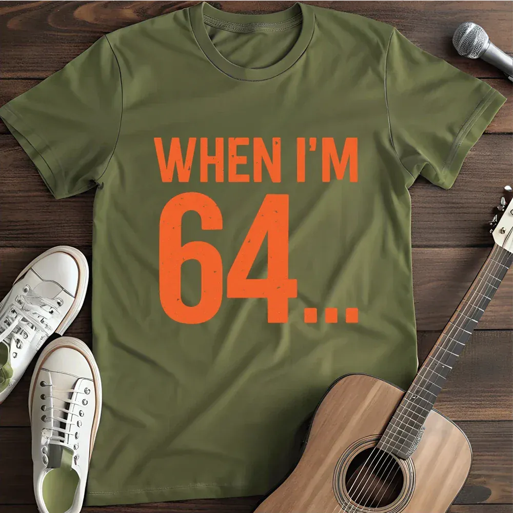 Printify T-Shirt Military Green / S When I M T Shirt