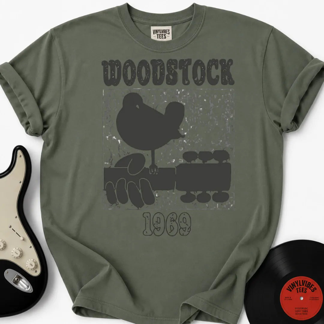 Printify T-Shirt Moss / S Woodstock Premium T-Shirt