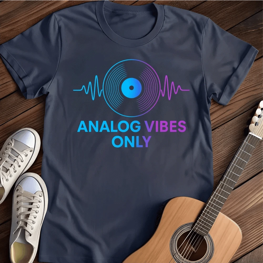 Printify T-Shirt Navy / S Analog Only T Shirt