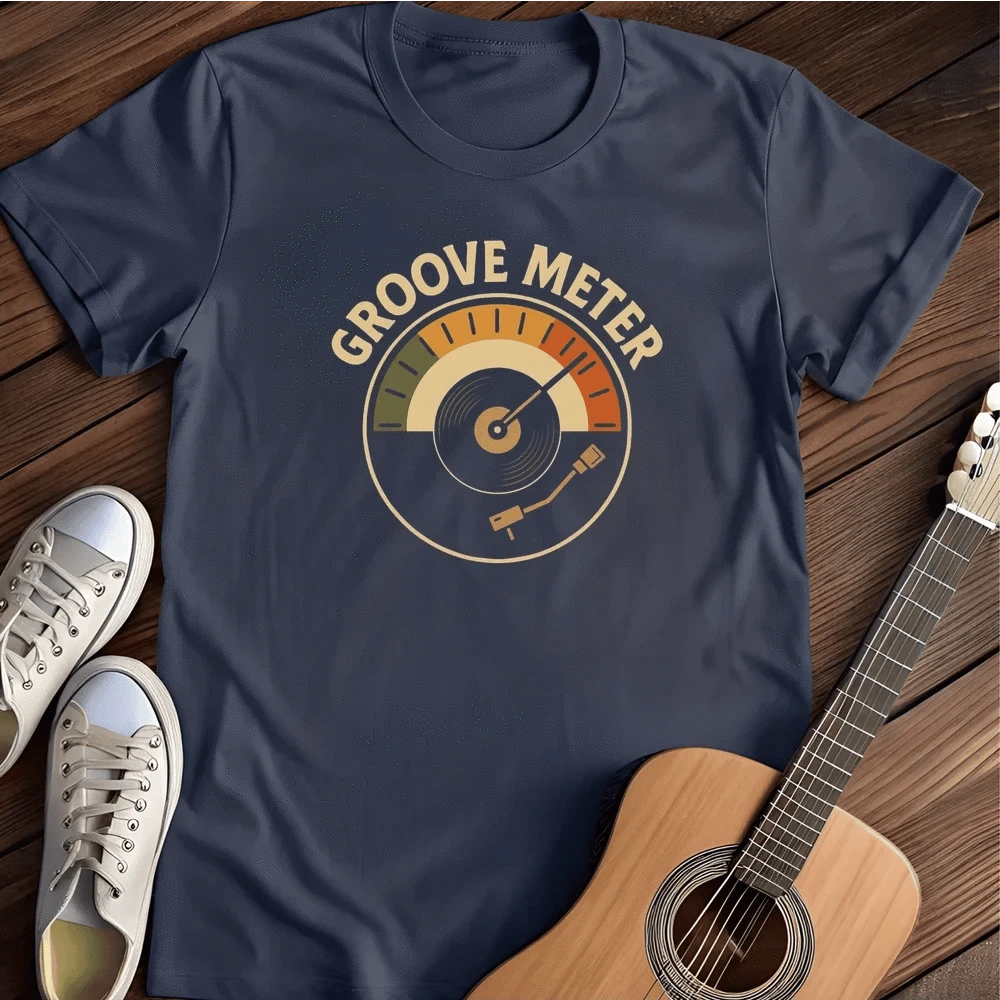 Printify T-Shirt Navy / S Groove Meter T Shirt