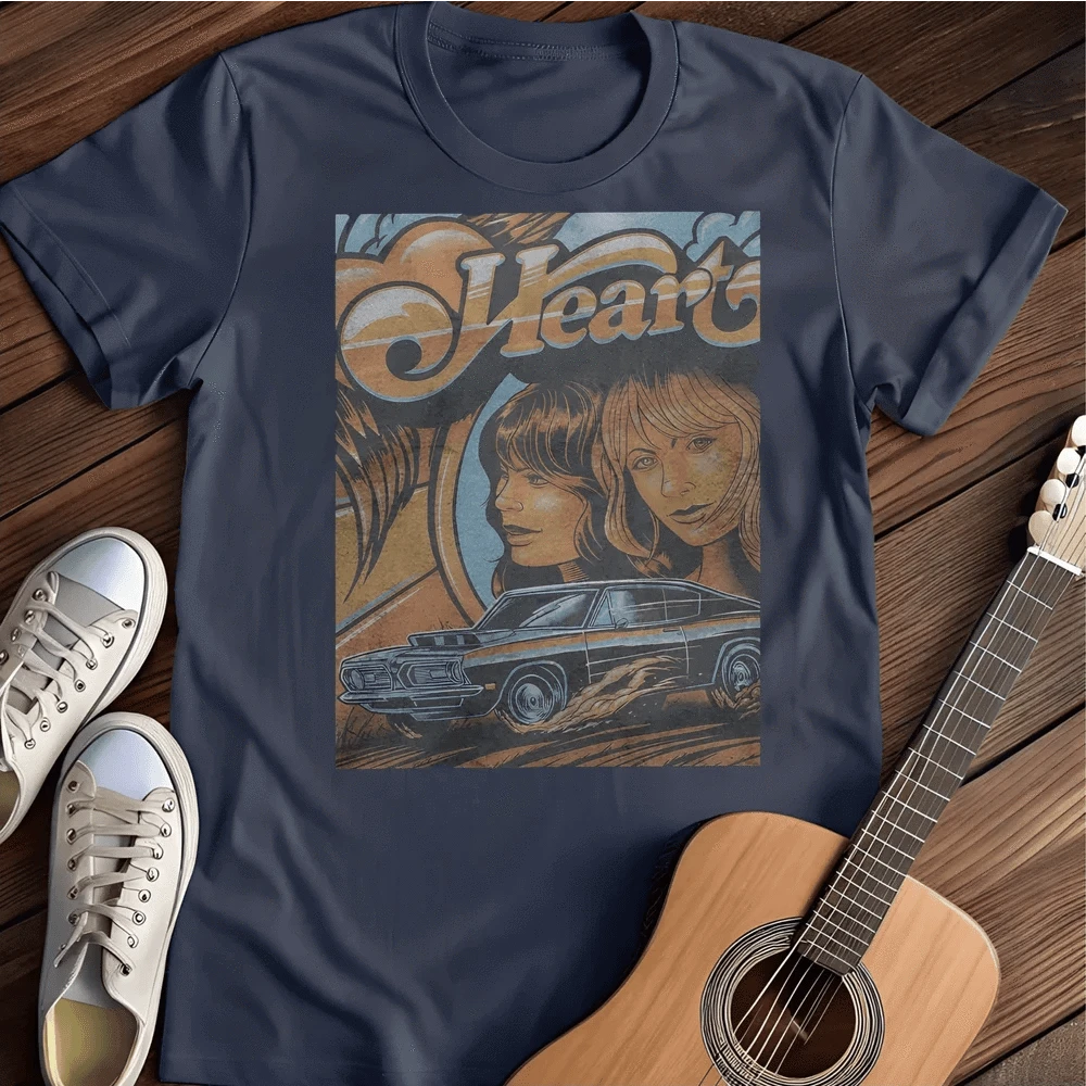 Printify T-Shirt Navy / S Heart T Shirt