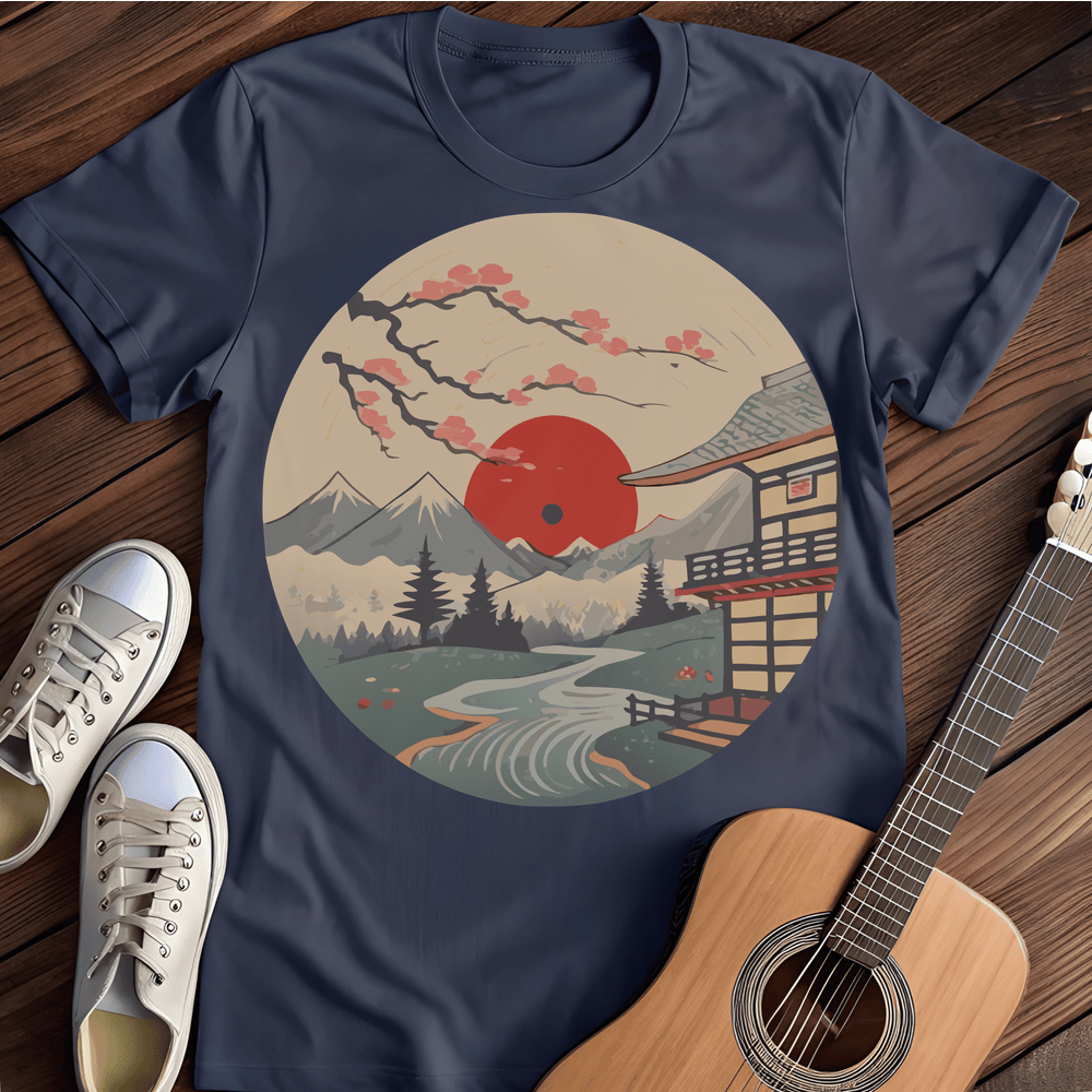 Printify T-Shirt Navy / S Japan Vinyl Tee T-Shirt