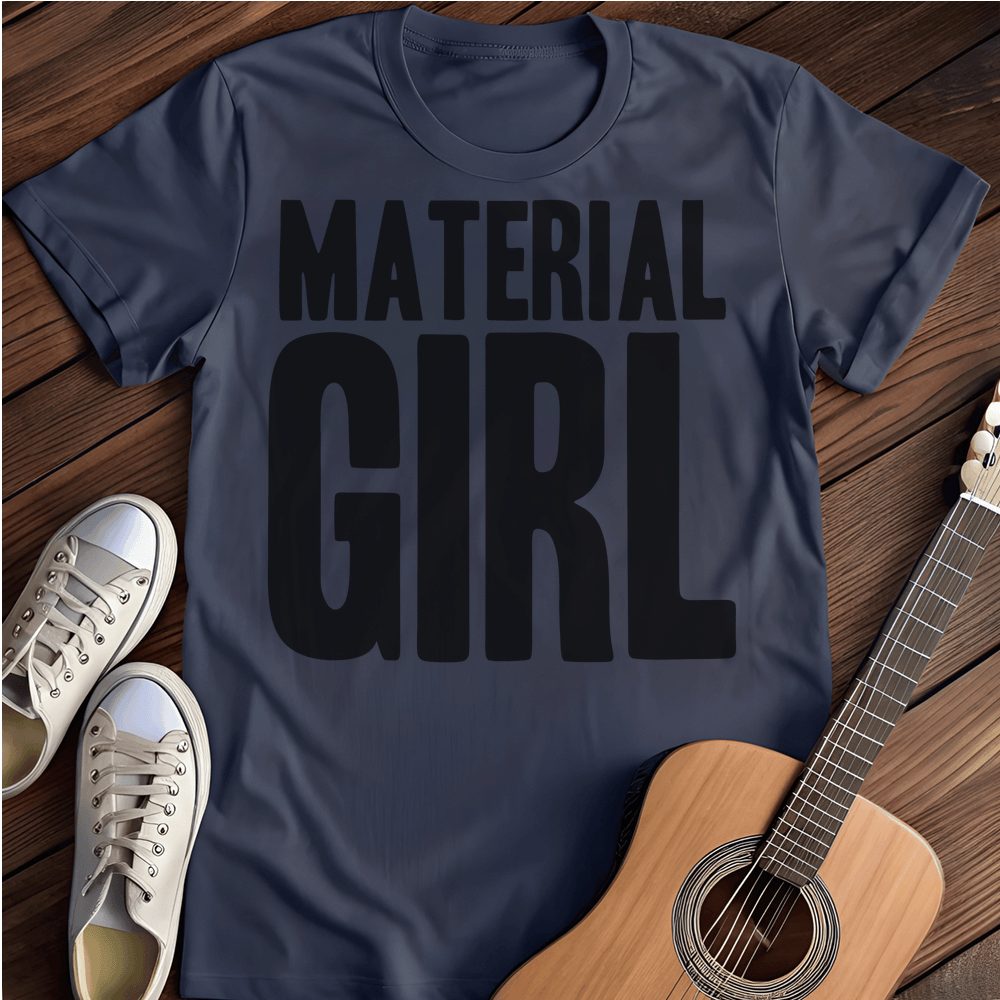 Printify T-Shirt Navy / S Material Girl T-Shirt