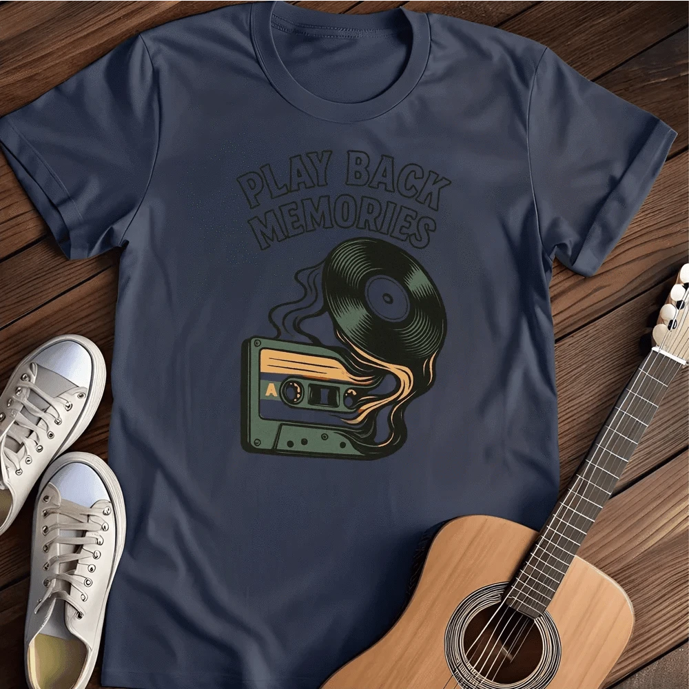 Printify T-Shirt Navy / S Memories T Shirt