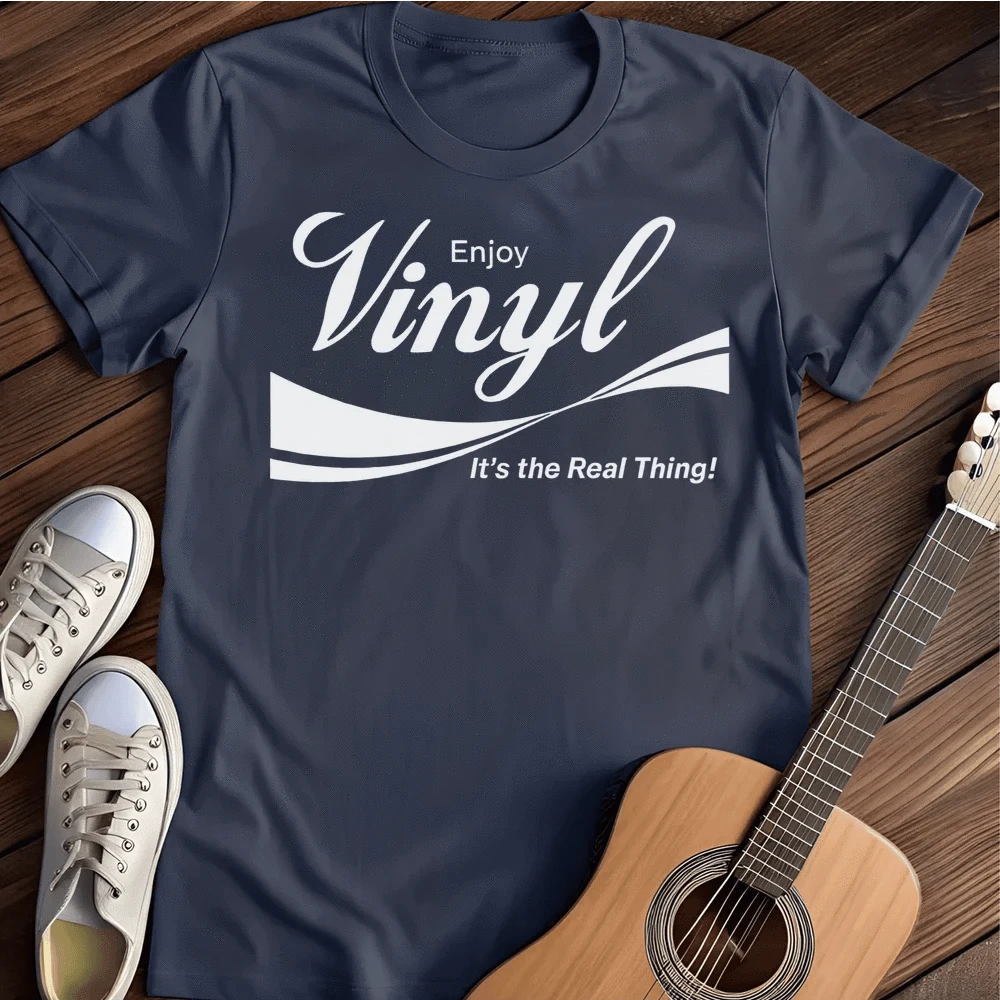 Printify T-Shirt Navy / S Vinyl Coke T Shirt