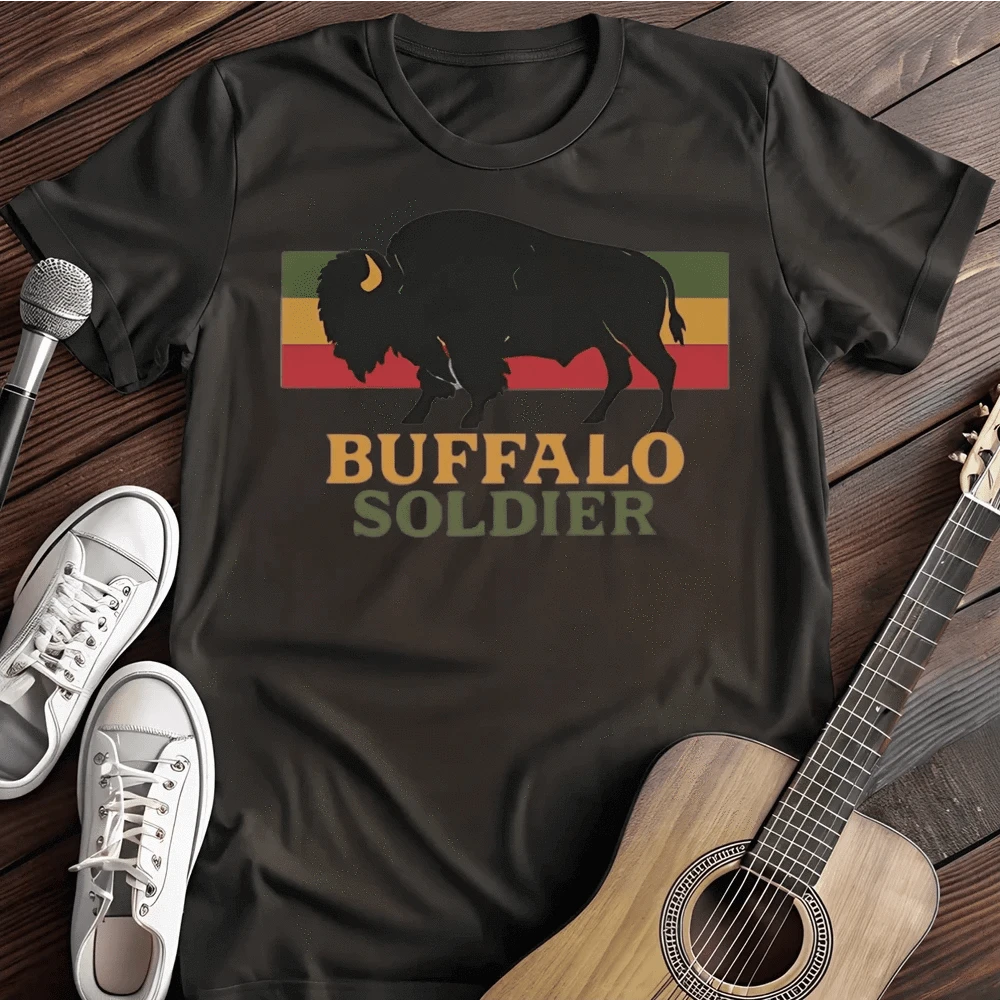 Printify T-Shirt S / Black Buffalo Soldier T Shirt