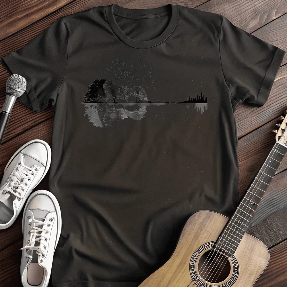 Printify T-Shirt S / Black Guitar Forrest T-Shirt