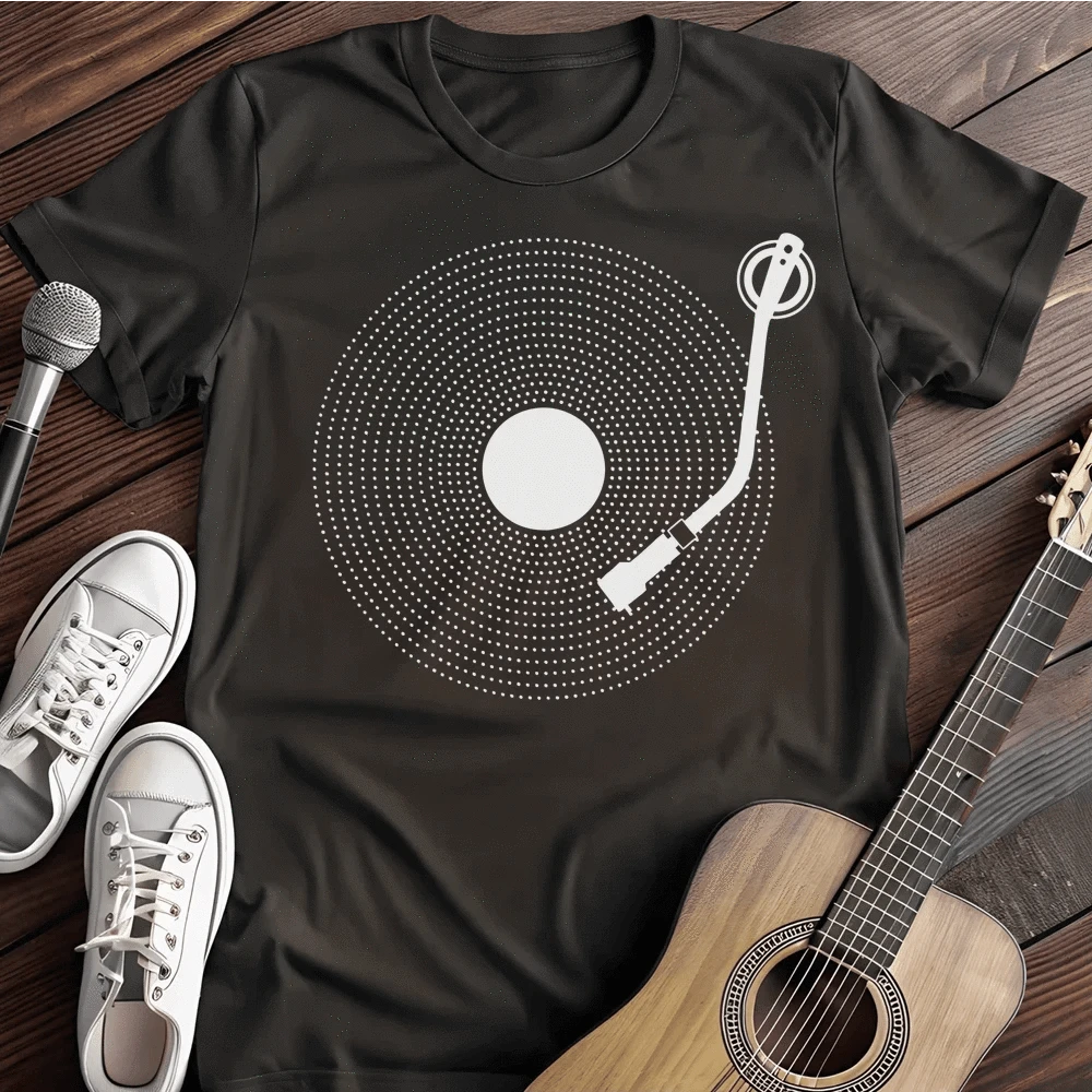 Printify T-Shirt S / Black Vinyl Dots T-Shirt