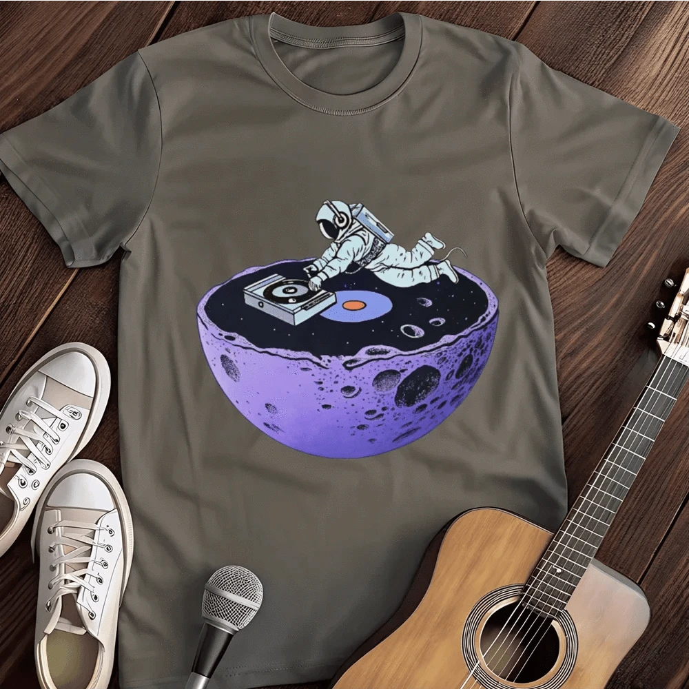 Printify T-Shirt S / Charcoal Floating Astronaut T-Shirt