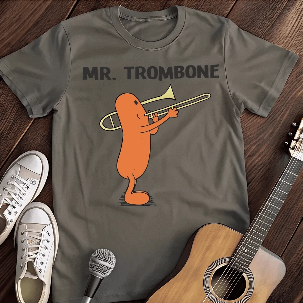 Printify T-Shirt S / Charcoal Mr Trombone T-Shirt