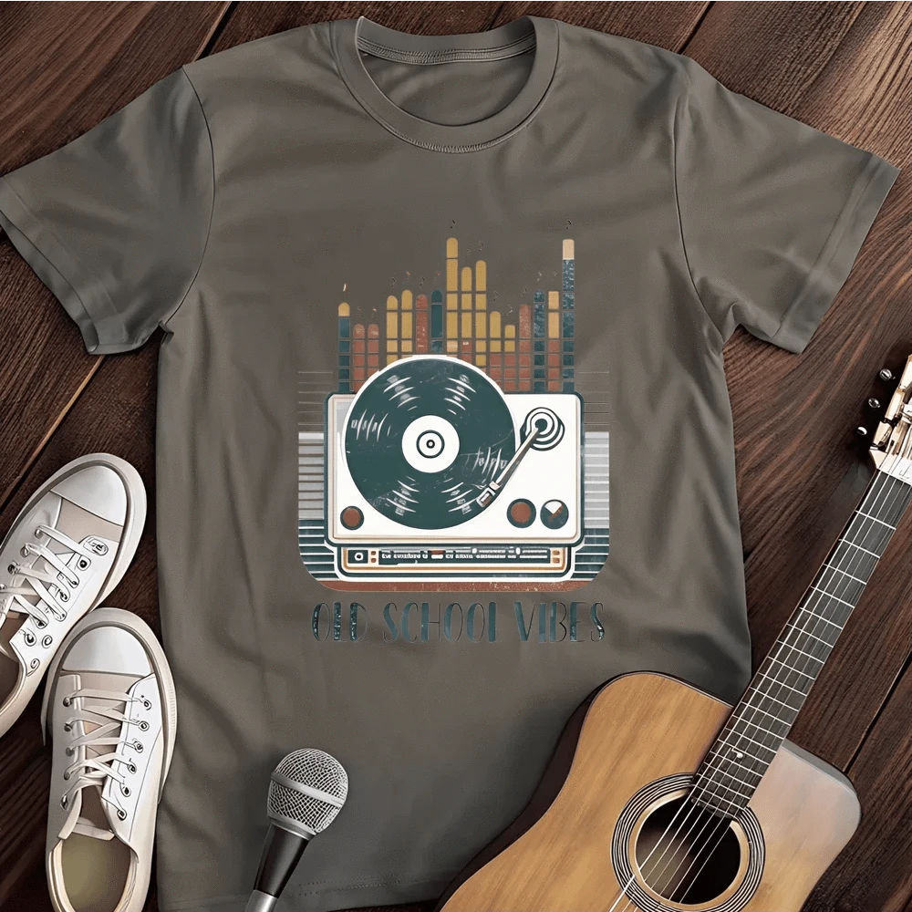 Printify T-Shirt S / Charcoal Old Skool Vibes T-Shirt