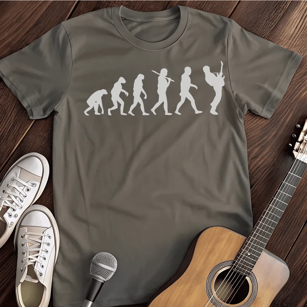 Printify T-Shirt S / Charcoal Rock Evolution Grey T-Shirt