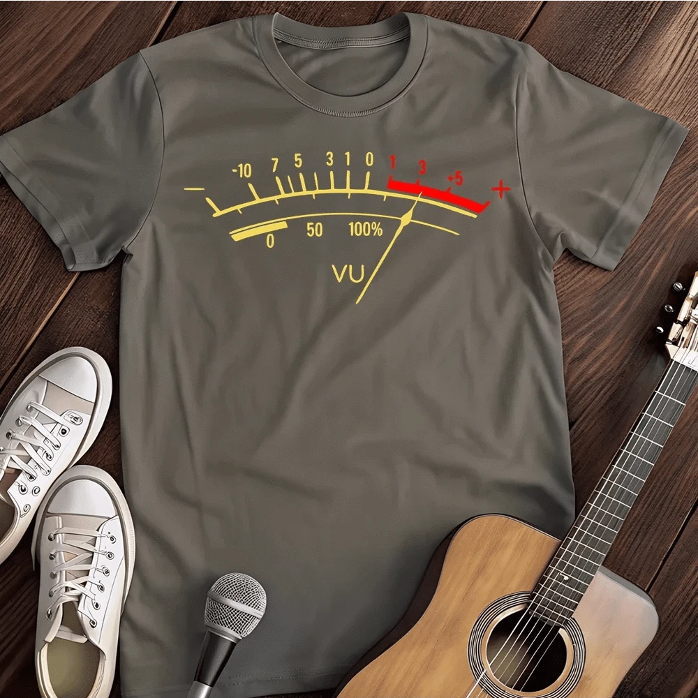 Printify T-Shirt S / Charcoal Vu Meter T-Shirt