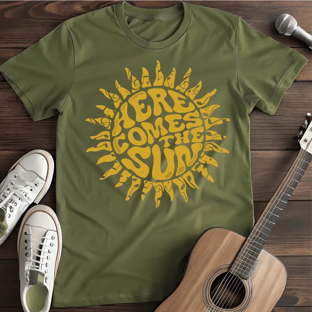 Printify T-Shirt S / Military Green Here Comes T-Shirt