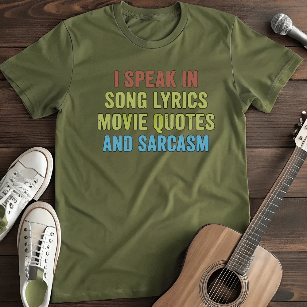 Printify T-Shirt S / Military Green I Speak T Shirt