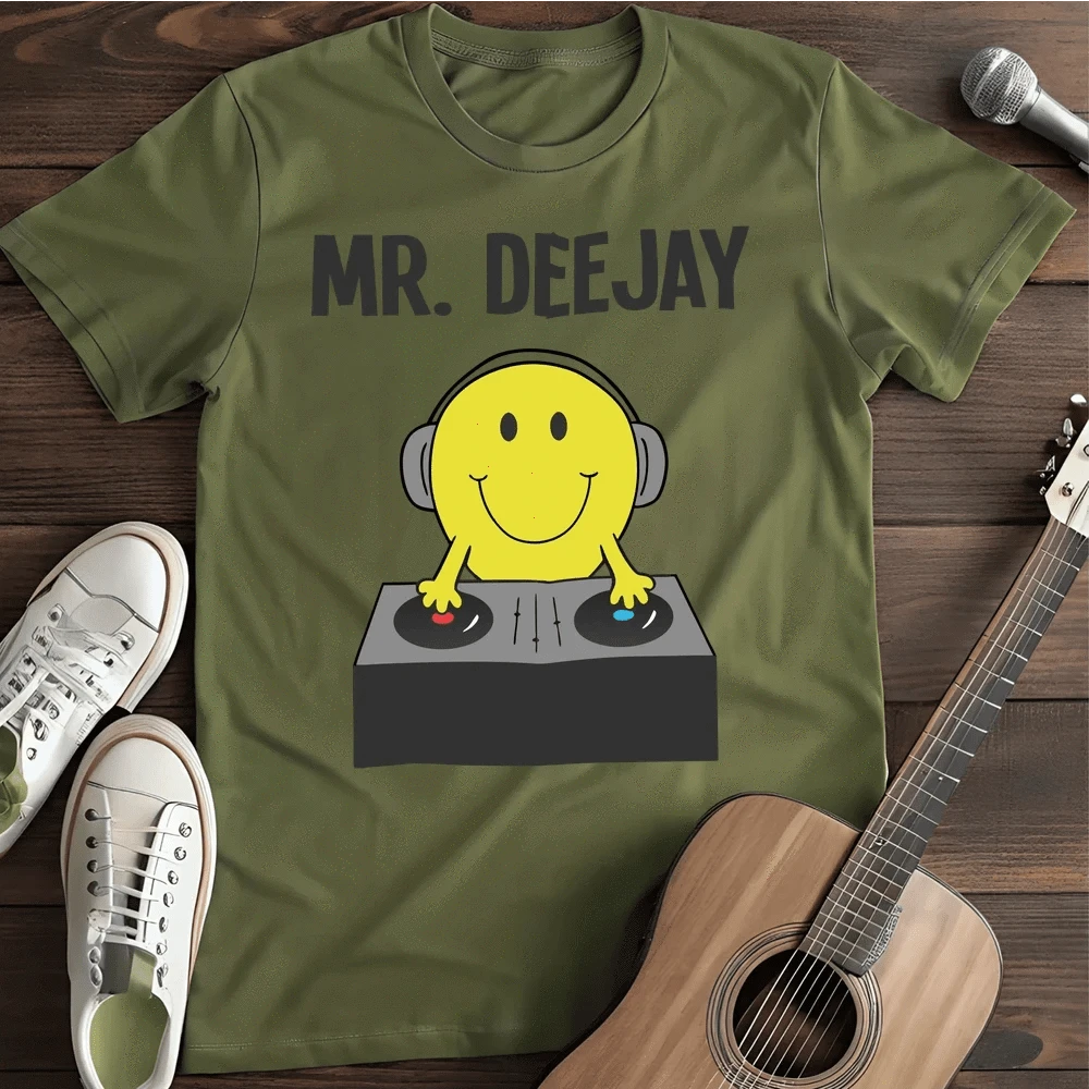 Printify T-Shirt S / Military Green Mr Dj T-Shirt