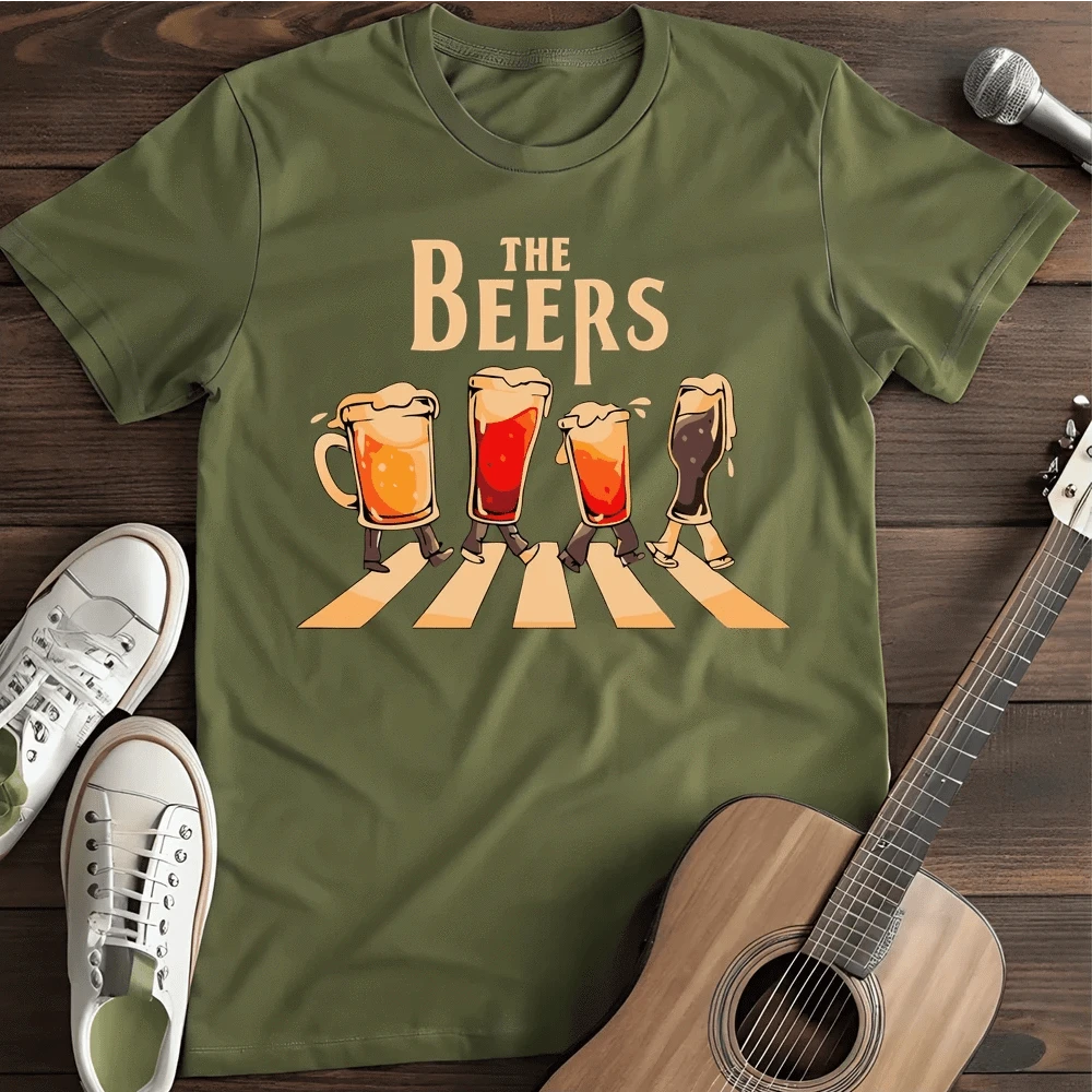 Printify T-Shirt S / Military Green The Beers T-Shirt