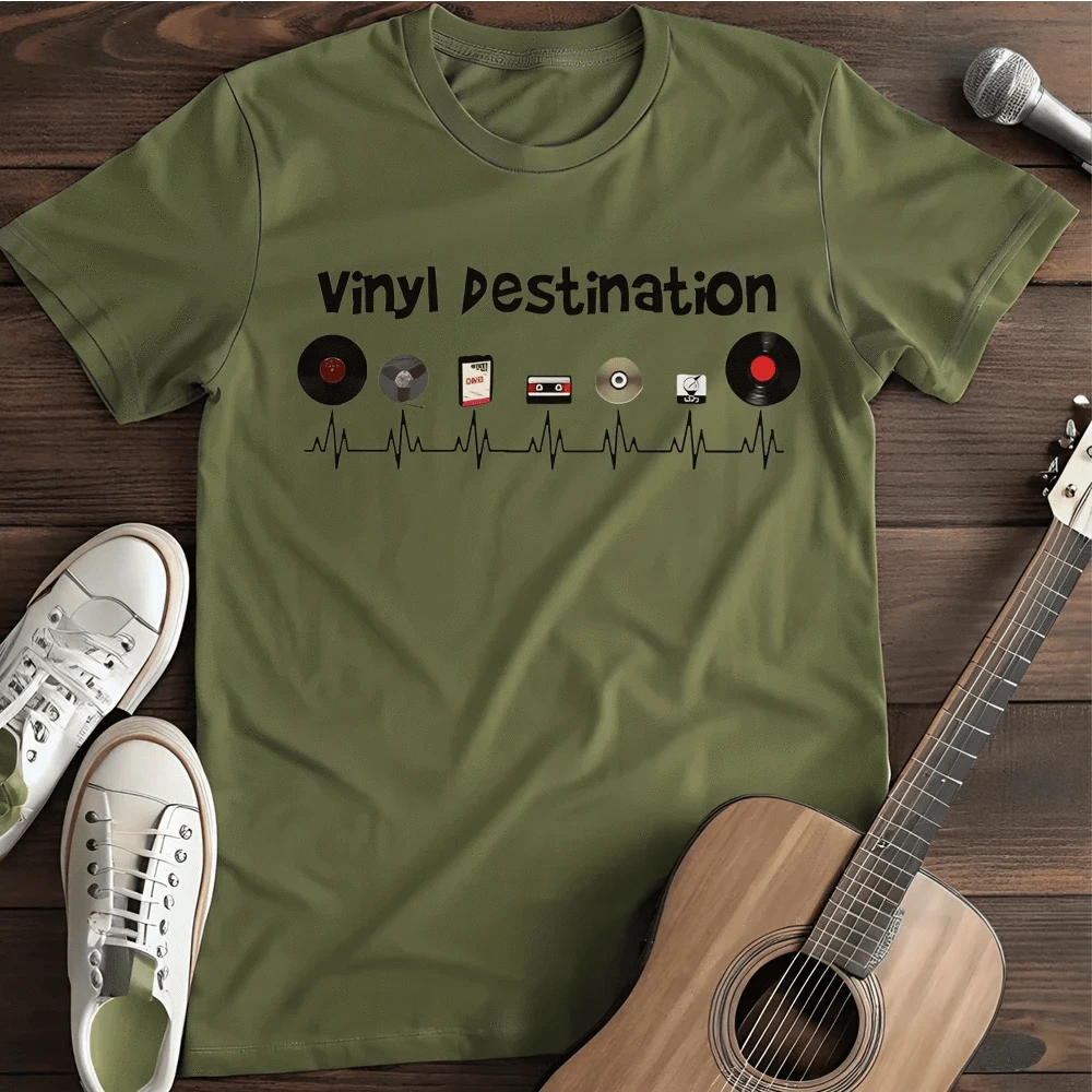 Printify T-Shirt S / Military Green Vinyl Destination T-Shirt
