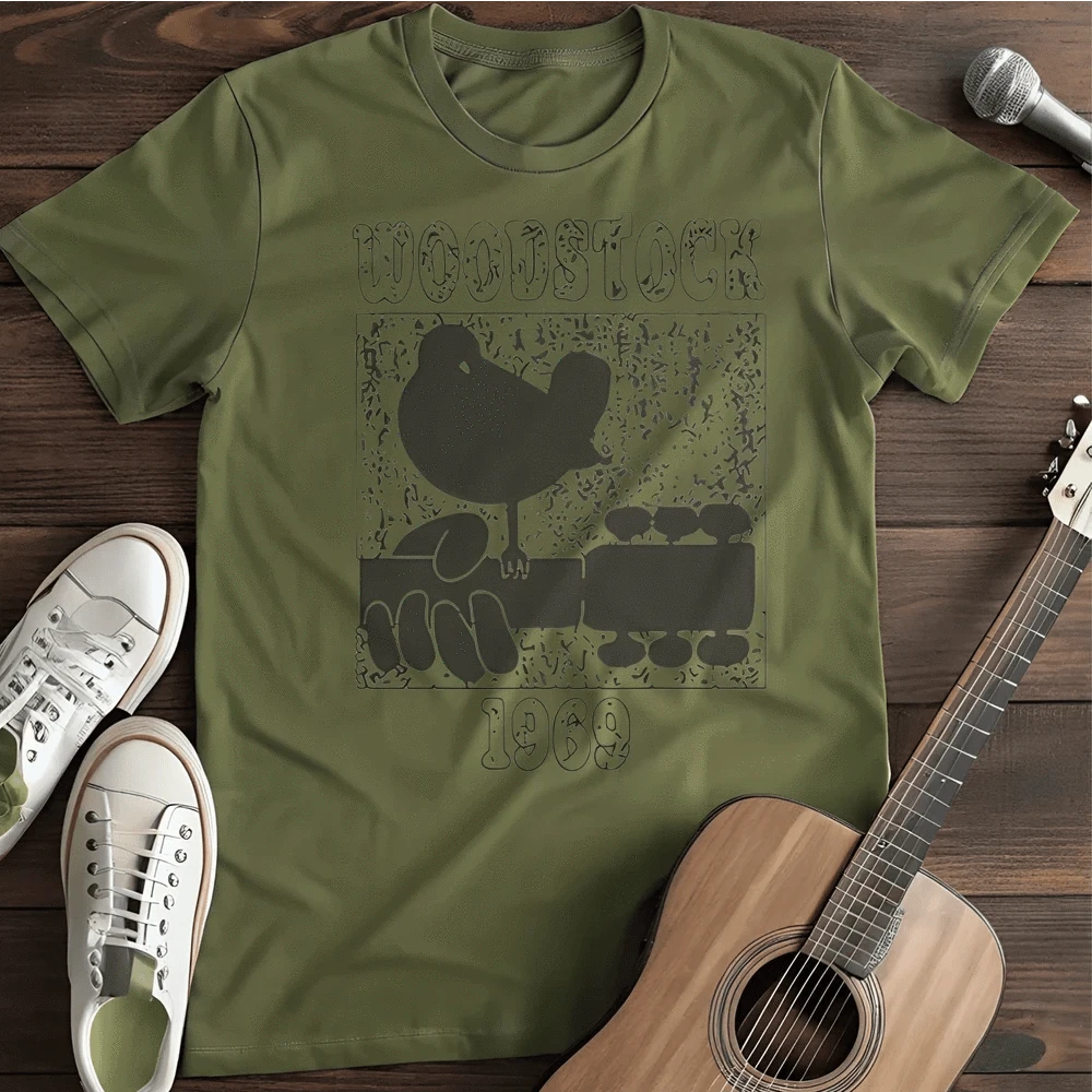 Printify T-Shirt S / Military Green Woodstock T Shirt