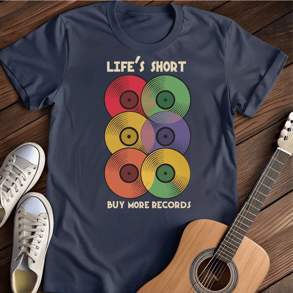 Printify T-Shirt S / Navy Buy More T-Shirt
