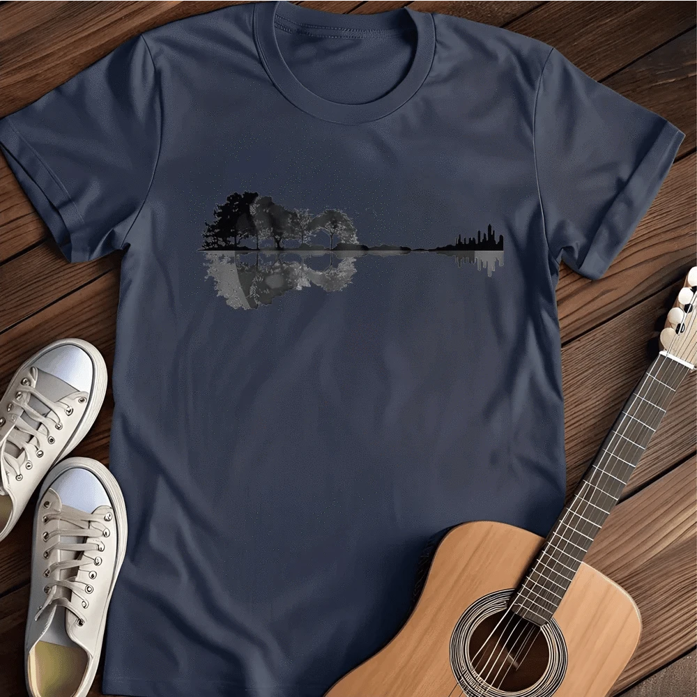 Printify T-Shirt S / Navy Guitar Forrest T-Shirt