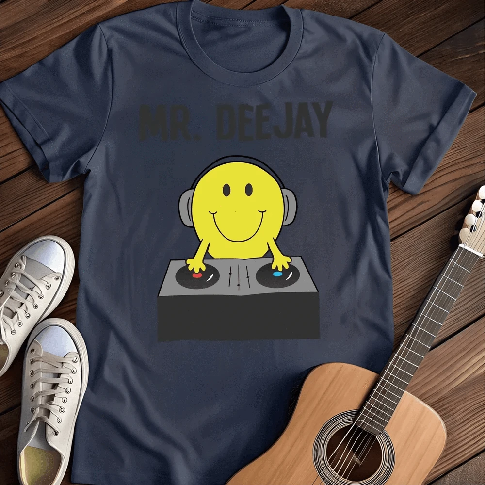 Printify T-Shirt S / Navy Mr Dj T-Shirt