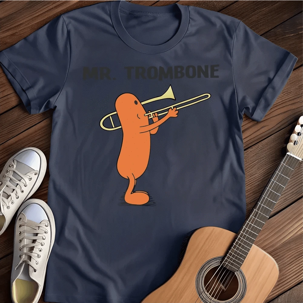 Printify T-Shirt S / Navy Mr Trombone T-Shirt