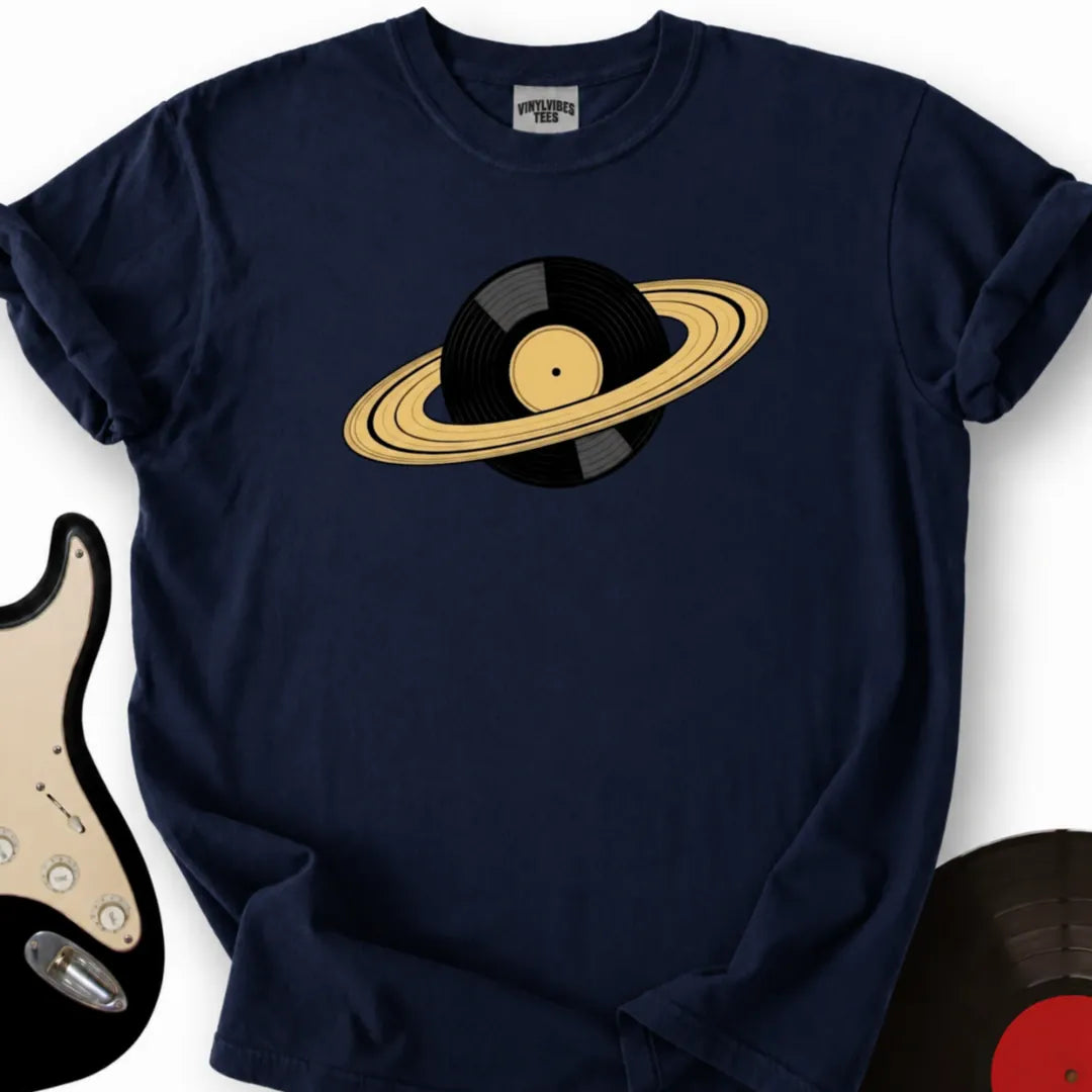Printify T-Shirt S / Navy Ring Around The Record T-Shirt