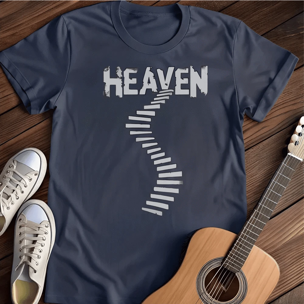 Printify T-Shirt S / Navy Stairway T Shirt
