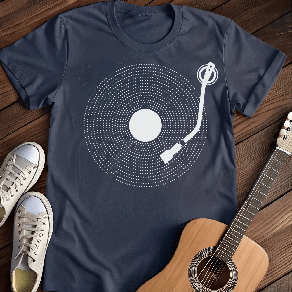 Printify T-Shirt S / Navy Vinyl Dots T-Shirt