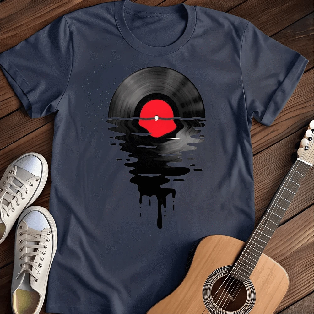 Printify T-Shirt S / Navy Vinyl Sunsetter T-Shirt