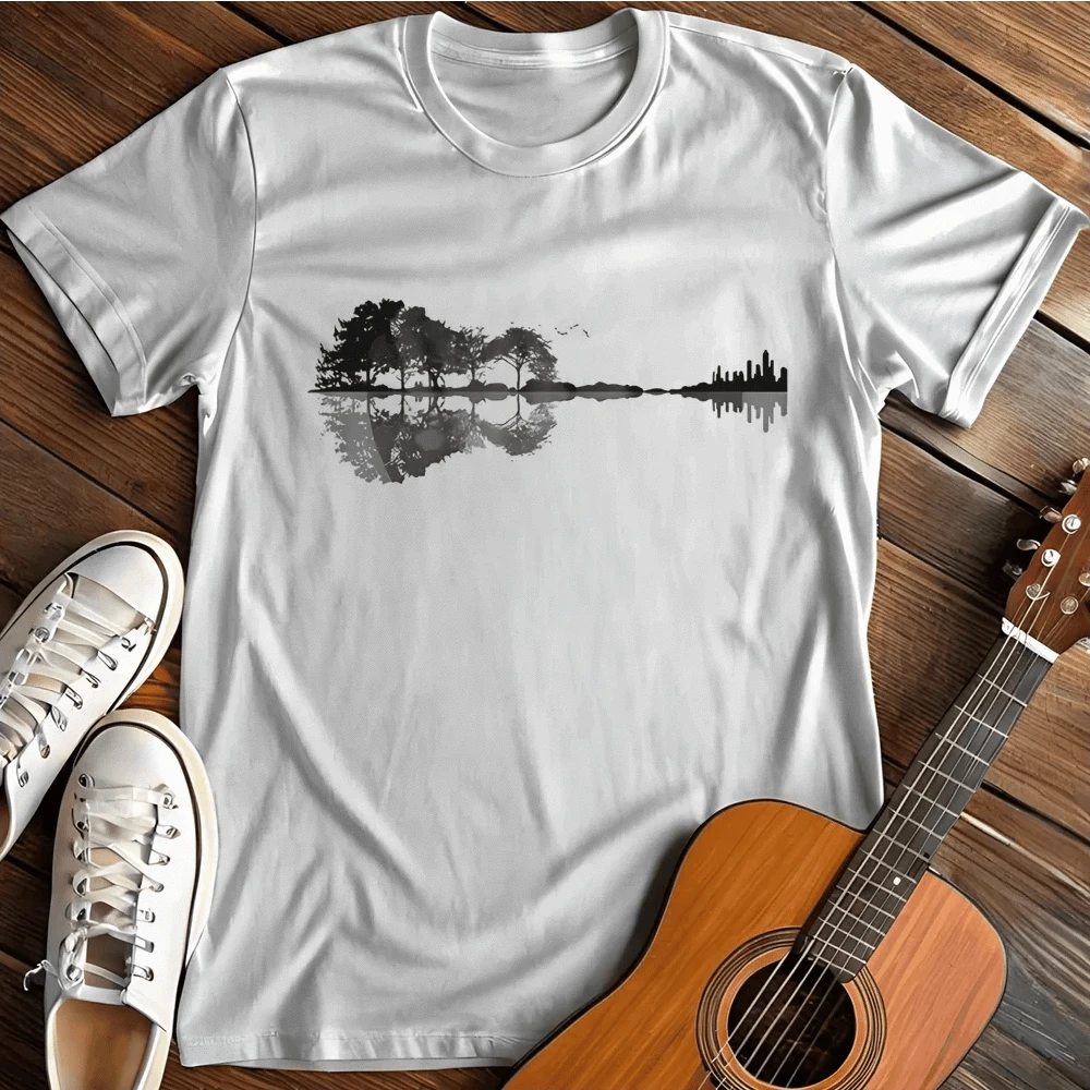 Printify T-Shirt S / White Guitar Forrest T-Shirt