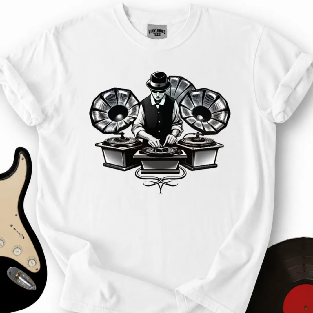 Printify T-Shirt S / White Oldskool DJ