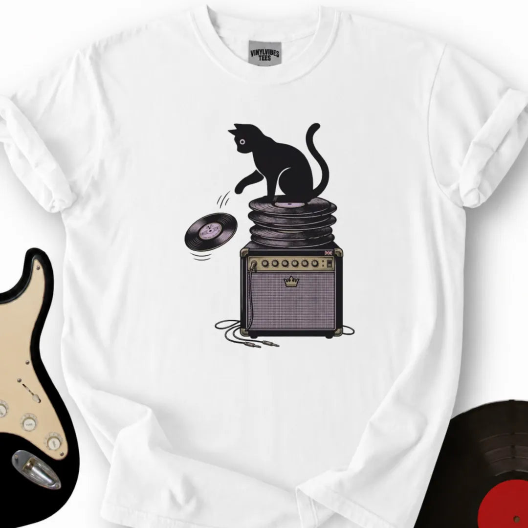 Printify T-Shirt S / White Scratch And Spin T-Shirt