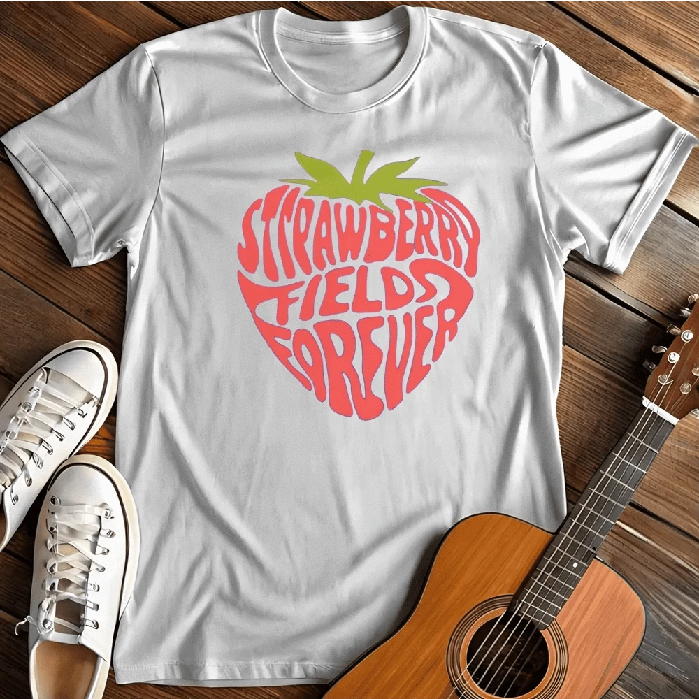 Printify T-Shirt S / White Strawberry Fields T Shirt