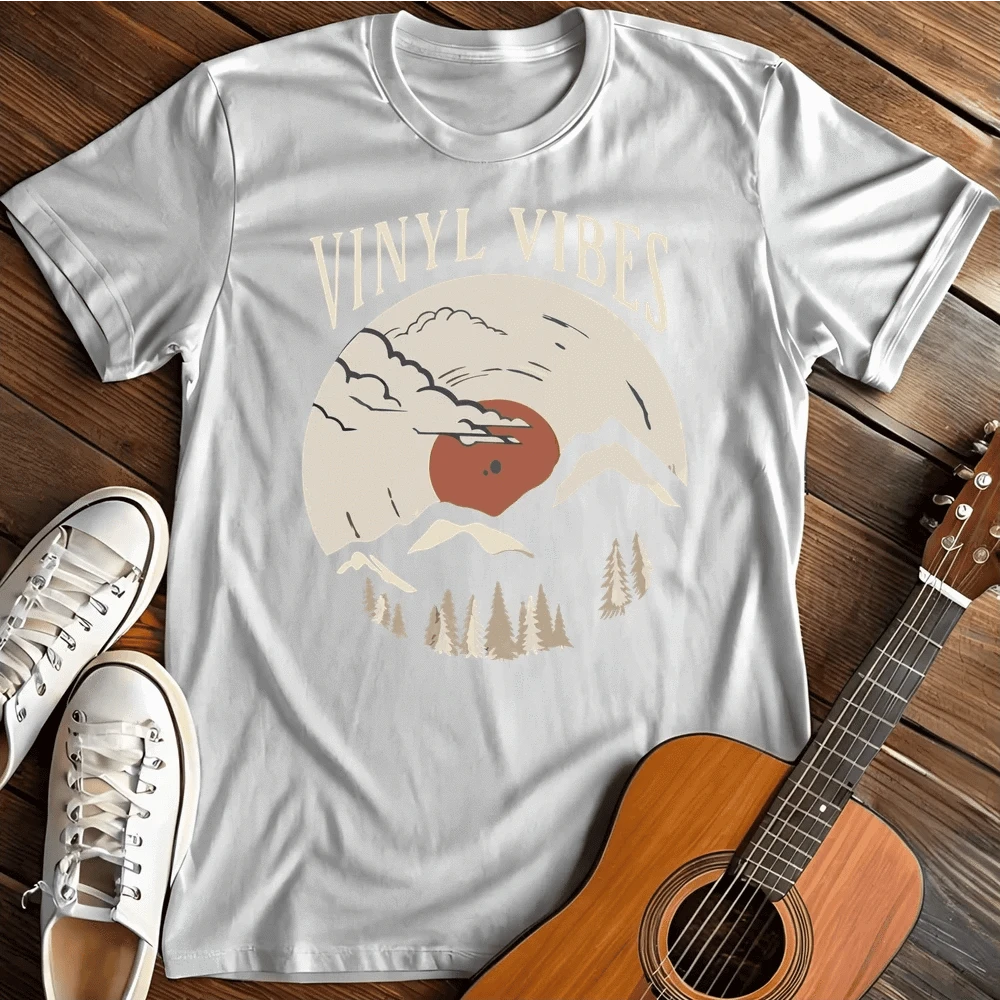 Printify T-Shirt S / White Vinyl Vibes T-Shirt