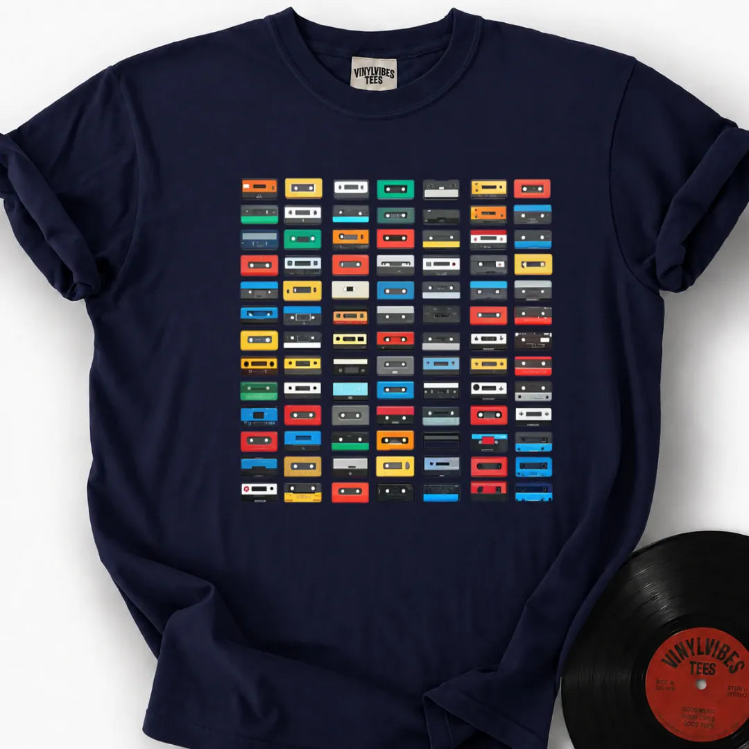 Printify T-Shirt True Navy / S Casette Hoarder Premium T-Shirt