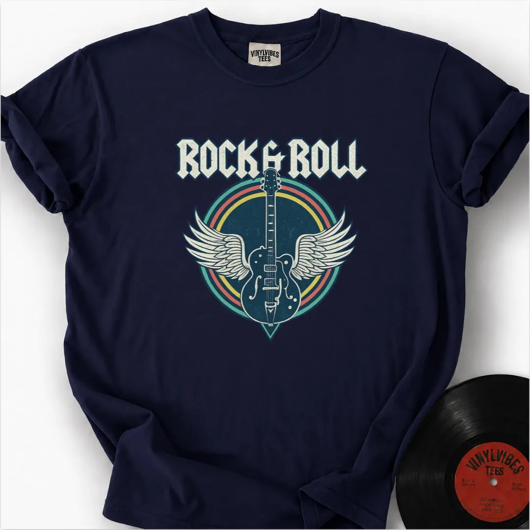 Printify T-Shirt True Navy / S Flight Of Rock Premium T-Shirt
