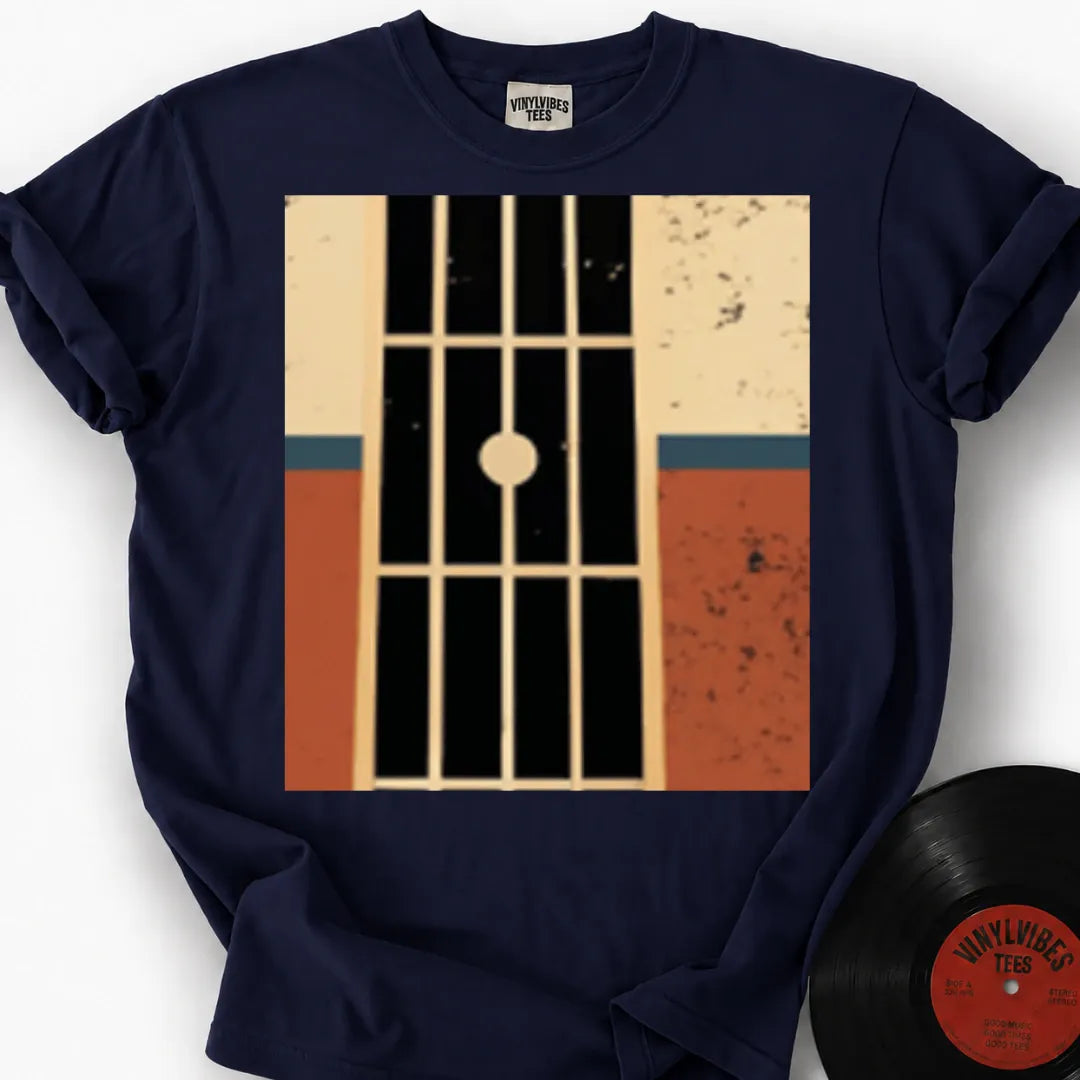 Printify T-Shirt True Navy / S Guitar Sunset T-Shirt