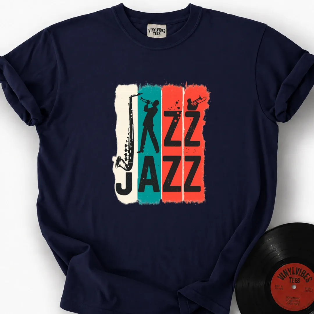 Printify T-Shirt True Navy / S Jazz Jazz Premium T-Shirt