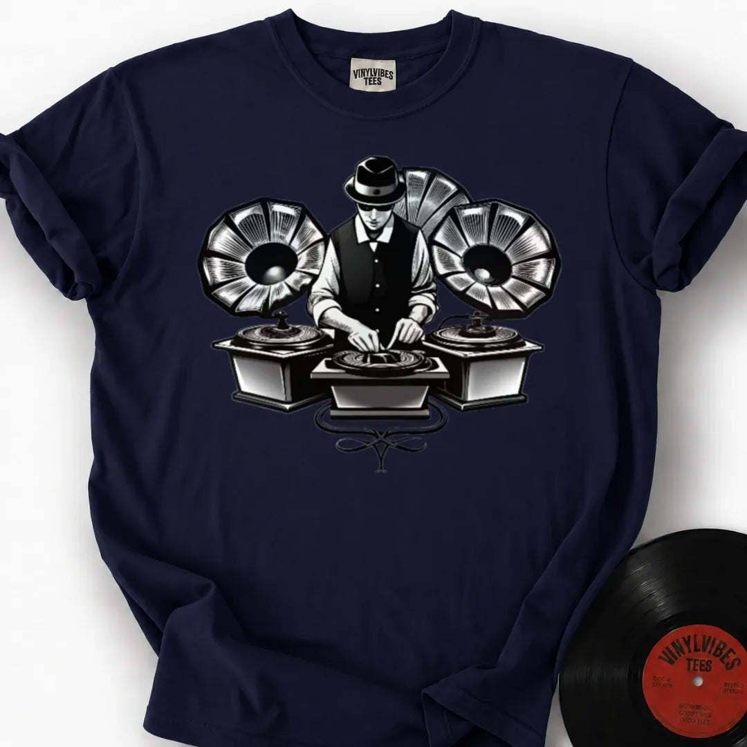 Printify T-Shirt True Navy / S Oldskool DJ