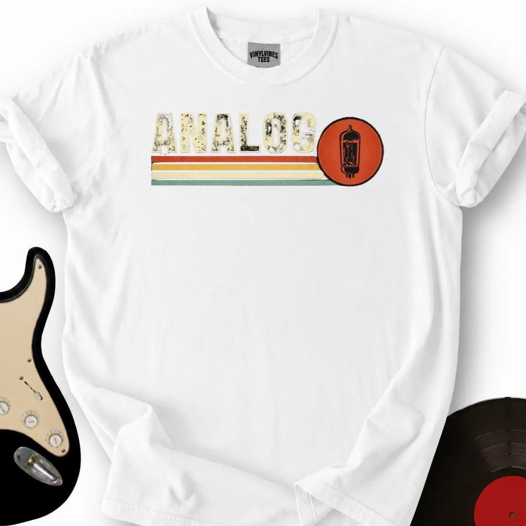 Printify T-Shirt White / S Analog T-Shirt