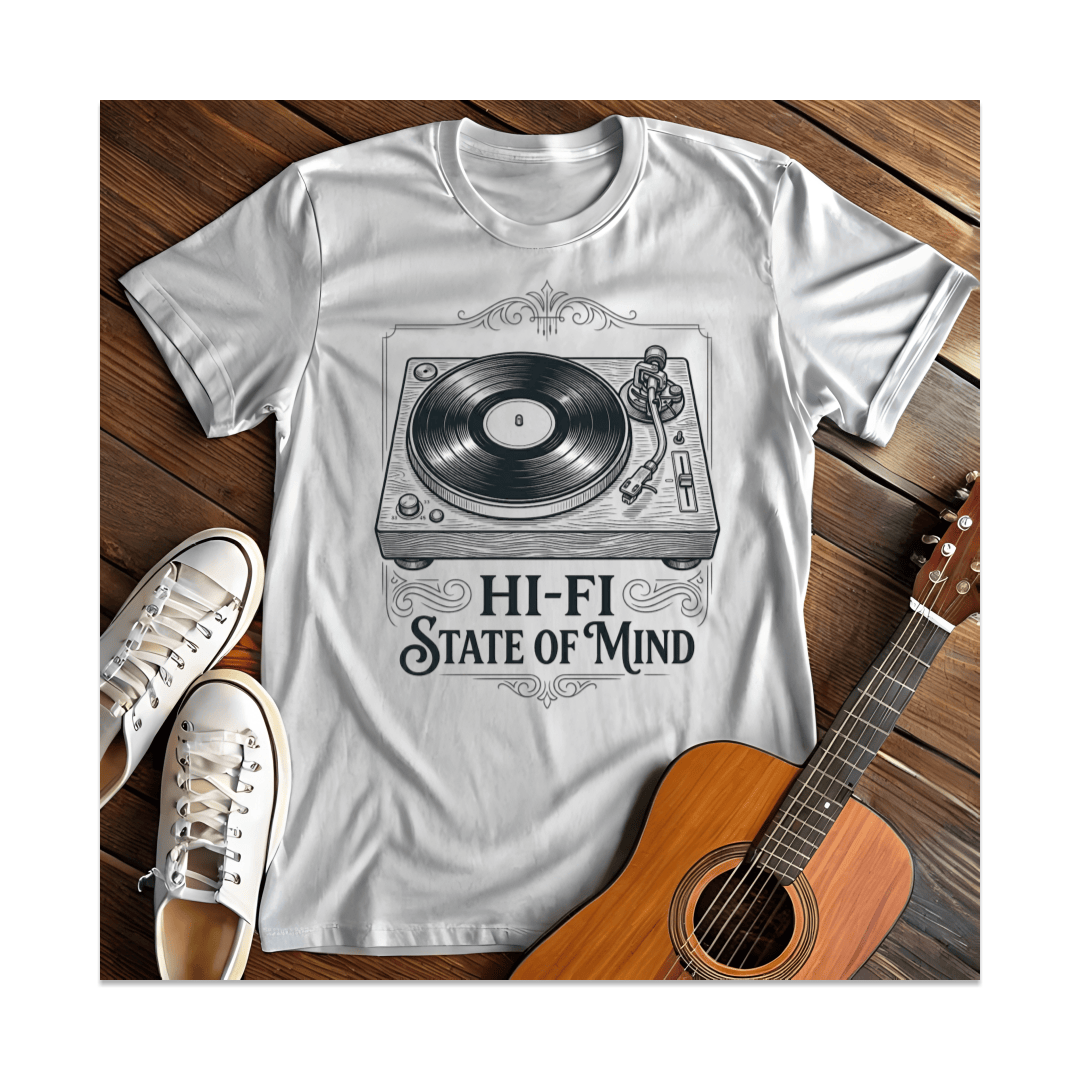 Printify T-Shirt White / S Hi-Fi T-Shirt