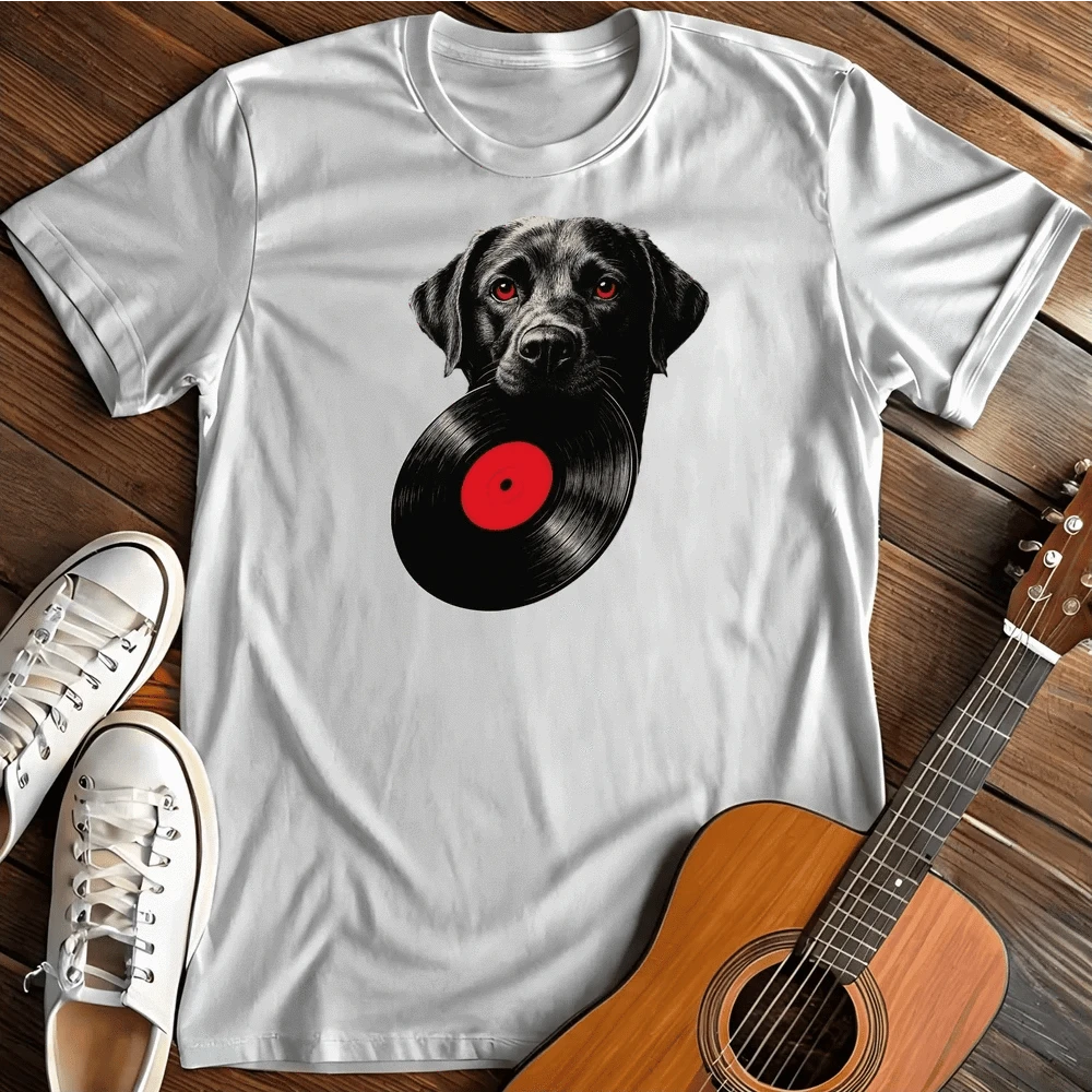 Printify T-Shirt White / S Labrador Vinyl T Shirt