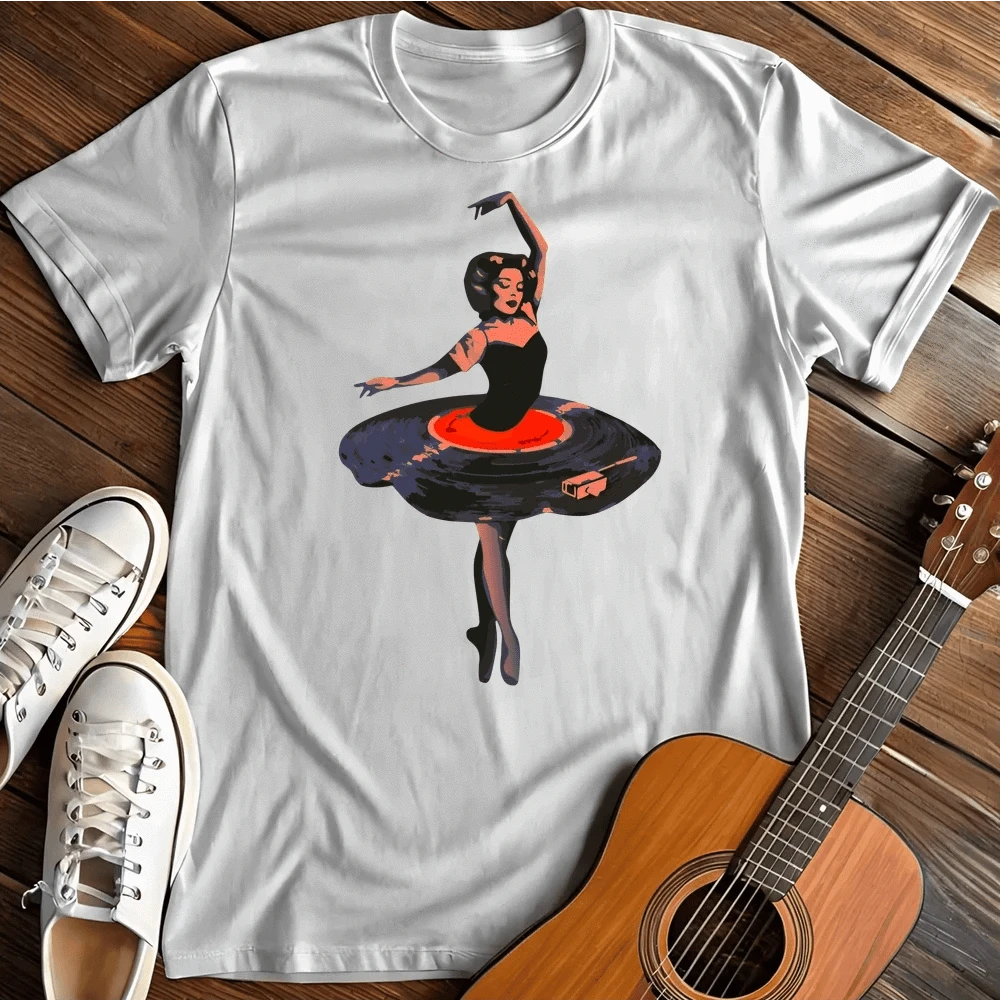 Printify T-Shirt White / S Vinyl Ballerina T Shirt