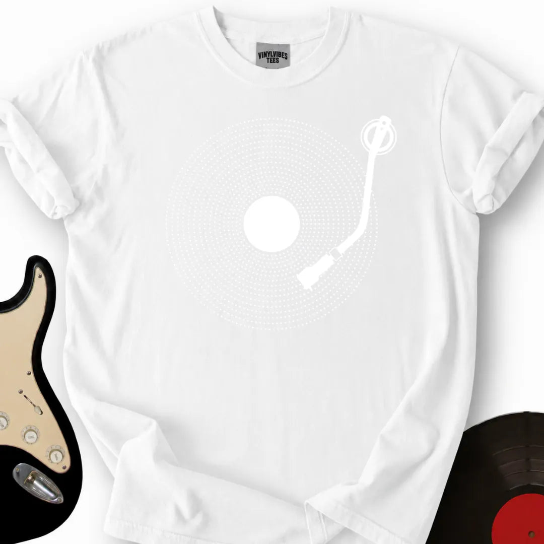 Printify T-Shirt White / S Vinyl Dots T-Shirt
