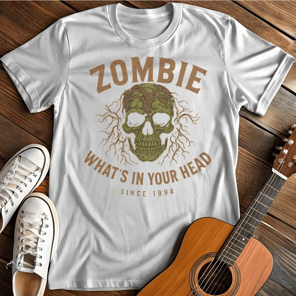 Printify T-Shirt White / S Zombie Head T Shirt