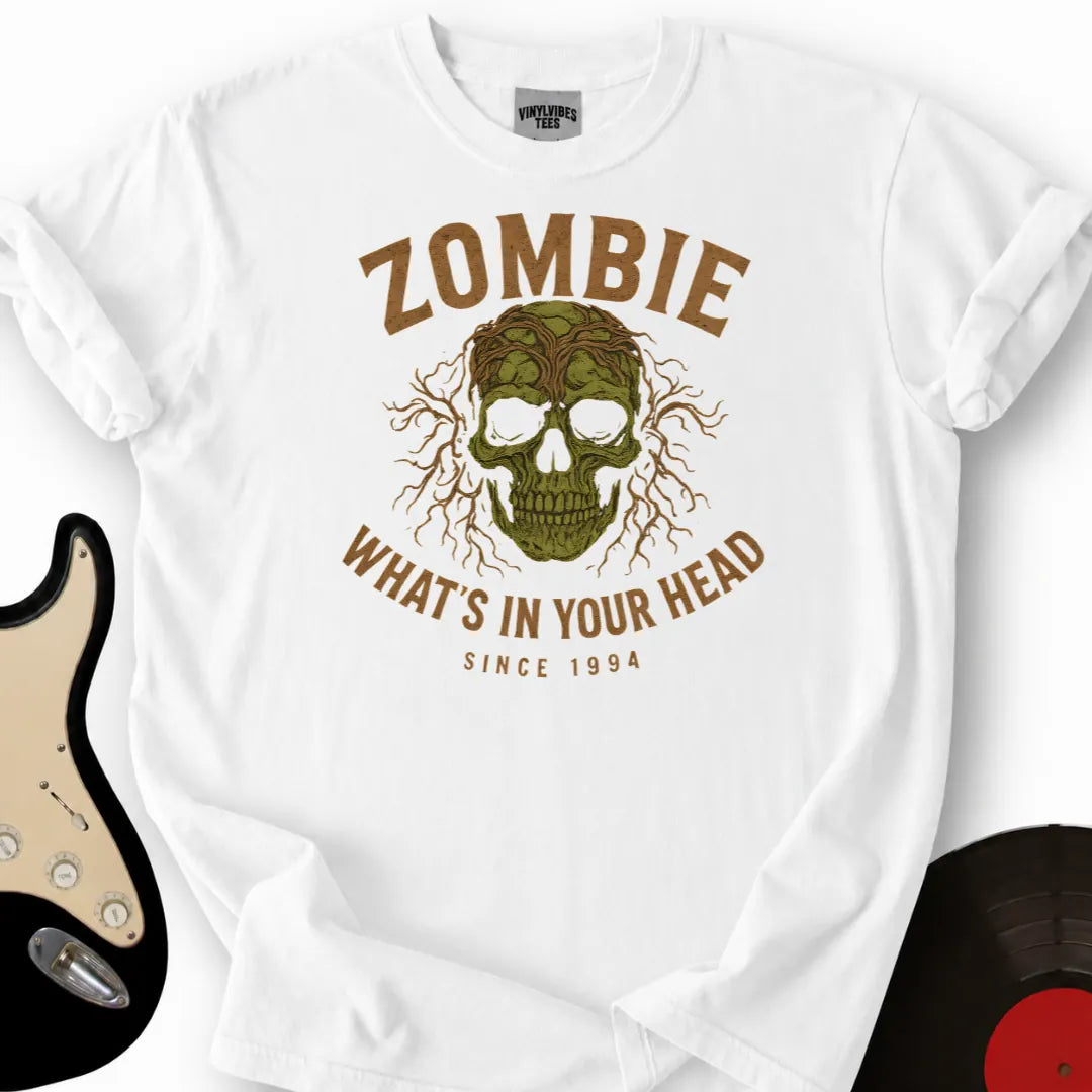 Printify T-Shirt White / S Zombie Head T-Shirt