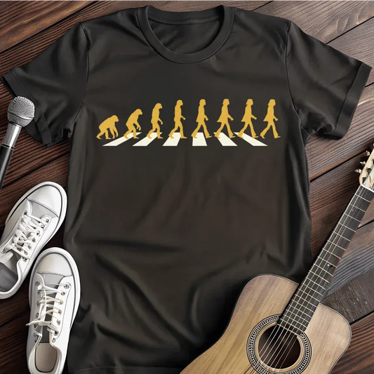Printify T-Shirt Black / S Abbey Road Evolution T Shirt